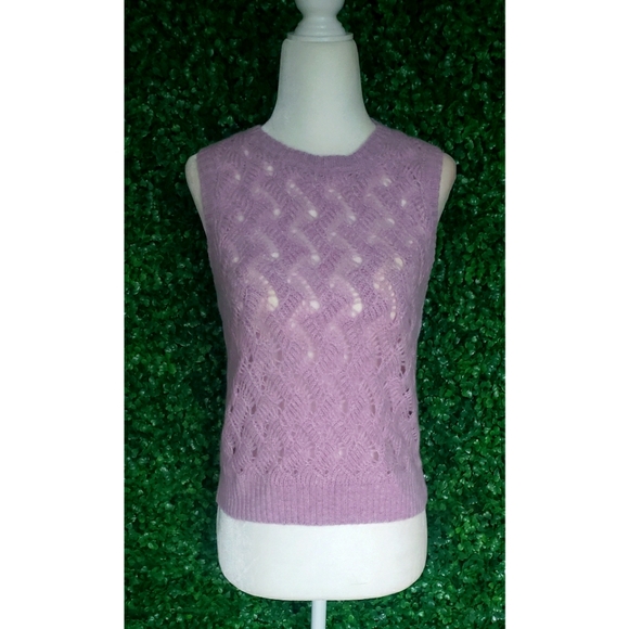 20. J.Crew Cashmere pointelle sweater shell - Picture 2 of 8